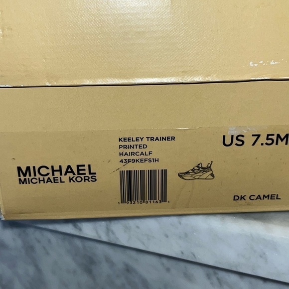 NEW! Michael Kors Keeley Trainer Camel, Leopard & Zebra Platform Sneaker… - Picture 11 of 12